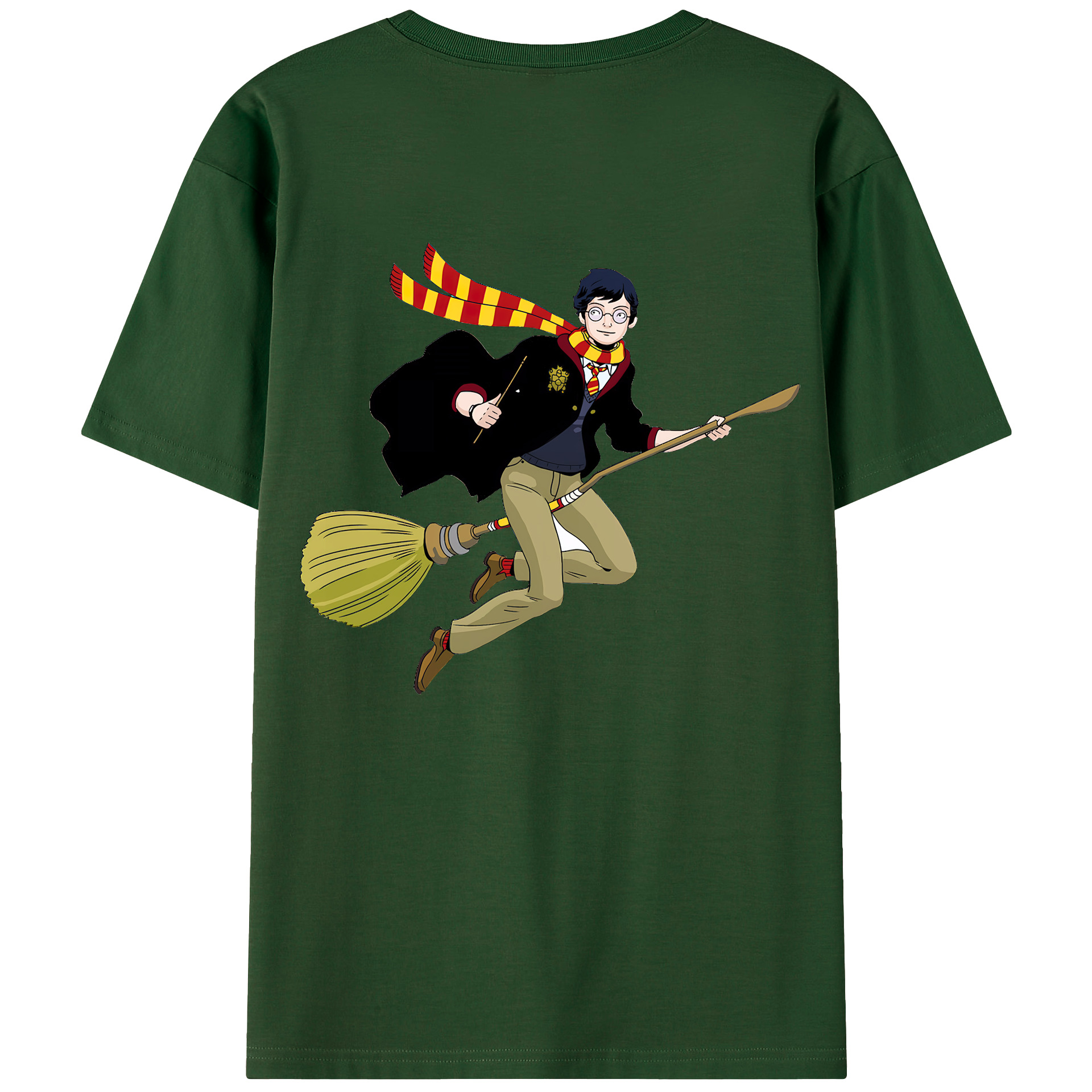 （画像用） Harry Potter ハリー・ポッターシリーズ 綿100％半袖Tシャツ（背面プリント）